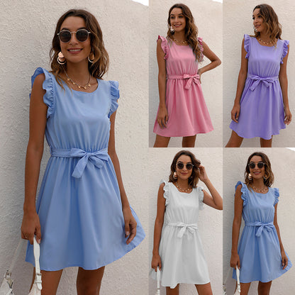 Robe Femme Été Chic -Taille Cintrée