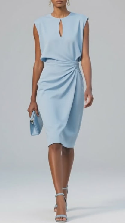 Robe midi chic rétro